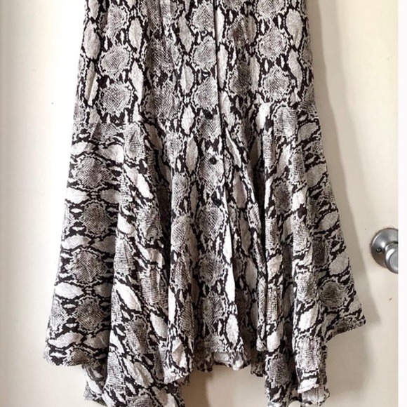 Alc snake print 100 silk dress - Picture 4 of 6